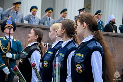 В Москве первокурсники Академии ГПС МЧС России приняли Присягу
