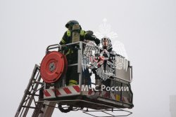 На территории Академии состоялись пожарно-тактические учения