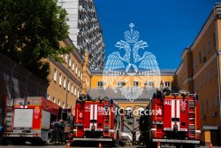 В Академии прошли тренировочные пожарно-тактические учения