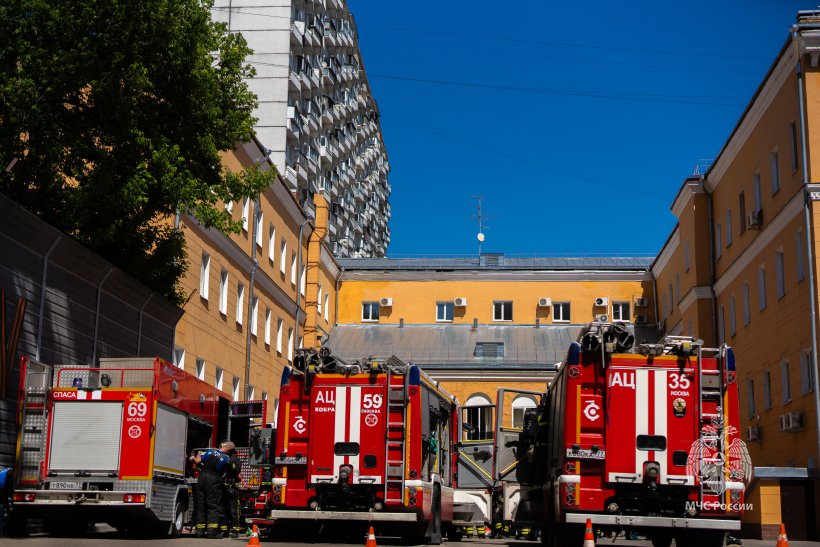 В Академии прошли тренировочные пожарно-тактические учения