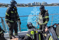 Курсанты Академии приняли участие в пожарно-тактических учениях в Геленджике