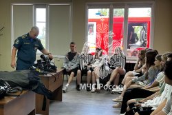 Личный состав Академии провел открытый урок во Всероссийском детском центре «Орленок»