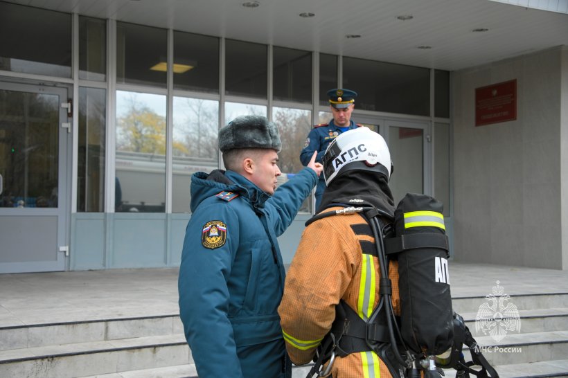 В общежитии Академии состоялись тренировочные пожарно-тактические учения