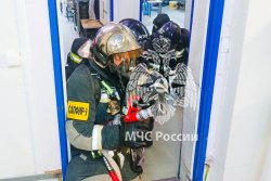  На Кубани курсанты Академии ликвидировали условный пожар
