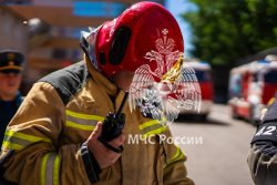 В Академии прошли тренировочные пожарно-тактические учения