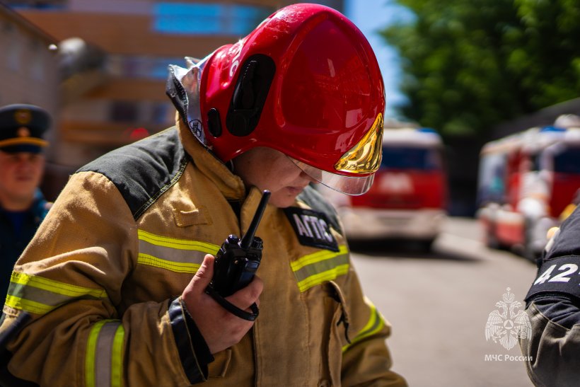 В Академии прошли тренировочные пожарно-тактические учения