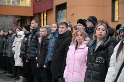 На плацу состоялось ежемесячное построение постоянного и переменного состава Академии