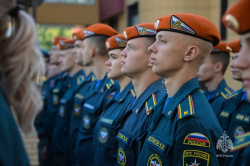 Личный состав Академии проводил поисковый отряд вуза на осеннюю Вахту Памяти