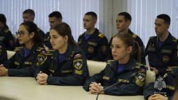 Курсанты Академии прибыли в Университет гражданской защиты МЧС Беларуси
