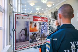 В Академии ГПС МЧС России работает фотовыставка «Огнеборцы Москвы»