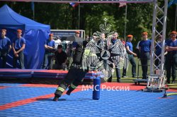 В Апаринках наградили победителей 1-ого международного гран-при профессионального мастерства пожарных и спасателей