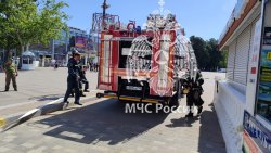 Курсанты Академии приняли участие в пожарно-тактических учениях в Геленджике