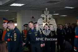 Личный состав МЧС России простился с Алексеем Федосеевым 