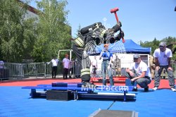 В Апаринках наградили победителей 1-ого международного гран-при профессионального мастерства пожарных и спасателей