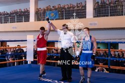 Сегодня прошёл первый открытый чемпионат Академии МЧС России по боксу