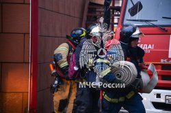 На территории Академии состоялись пожарно-тактические учения