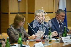 На базе Академии прошло заседание учебно-методического совета МЧС России под председательством заместителя директора Департамента образовательной и научно-технической деятельности МЧС России Виталия Штаймеца.