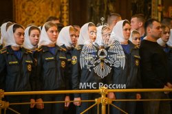 Личный состав Академии принял участие в молебне в честь иконы Божьей Матери "Неопалимая Купина"