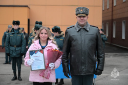 На плацу состоялось ежемесячное построение постоянного и переменного состава Академии