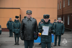 На плацу состоялось ежемесячное построение постоянного и переменного состава Академии