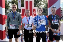 Легкоатлеты Академии на пьедестале победителей