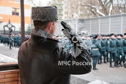 На плацу Академии состоялось построение переменного и постоянного состава