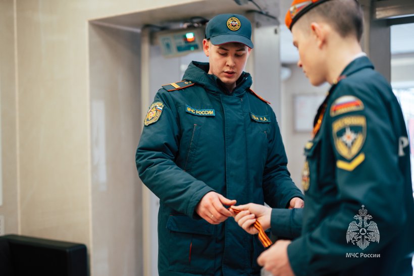 В Академии прошла традиционная акция «Георгиевская ленточка»