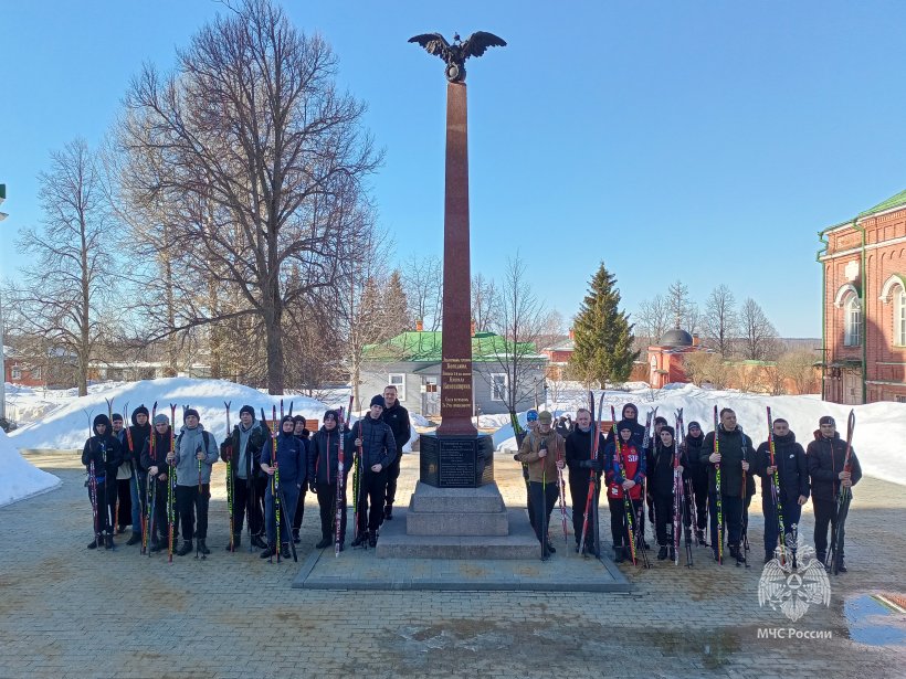 Поисковики Академии совершили лыжный поход по Бородинскому полю