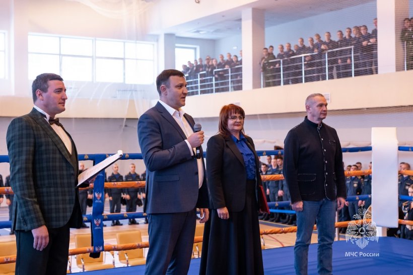 Сегодня прошёл первый открытый чемпионат Академии МЧС России по боксу