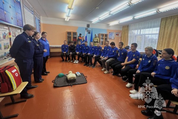 Студенты Академии провели кадетам МБОУ «Веселёвской средней общеобразовательной школы» урок по основам первой помощи