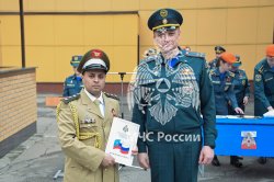 В Академии состоялось торжественное построение ко Дню пожарной охраны