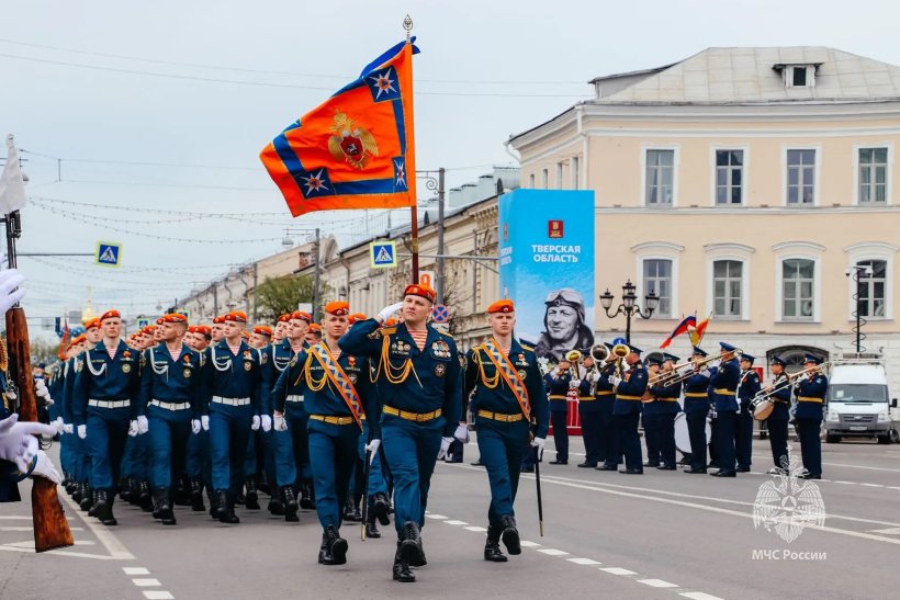 Личный состав Академии принял участие в парадах Победы в Твери и Ржеве