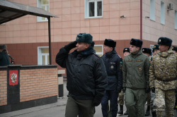 На плацу состоялось ежемесячное построение постоянного и переменного состава Академии