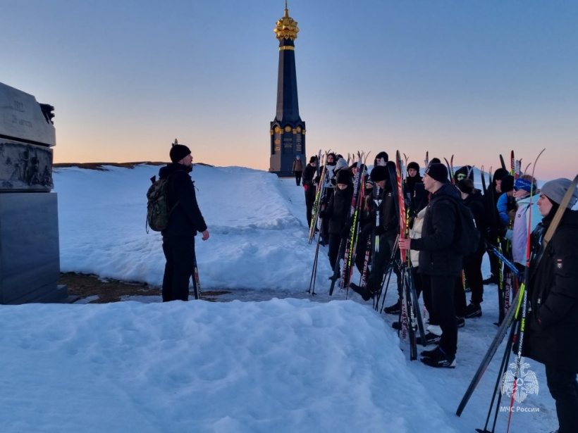Поисковики Академии совершили лыжный поход по Бородинскому полю