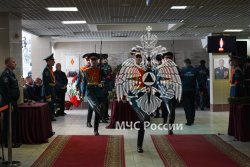 Личный состав МЧС России простился с Алексеем Федосеевым 