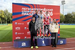 Легкоатлеты Академии на пьедестале победителей