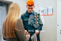 В Академии прошла традиционная акция «Георгиевская ленточка»