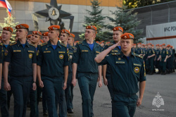 Личный состав Академии проводил поисковый отряд вуза на осеннюю Вахту Памяти