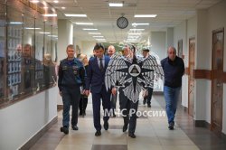 Заместитель Министра МЧС России Роман Курынин ознакомился с учебно-материальной базой Академии 