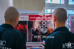 В Академии ГПС МЧС России работает фотовыставка «Огнеборцы Москвы»