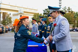 В Москве первокурсники Академии ГПС МЧС России приняли Присягу