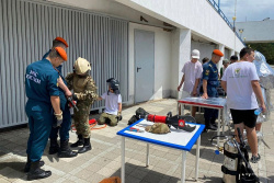 В «Орлёнке» прошла выставка пожарной и спасательной техники