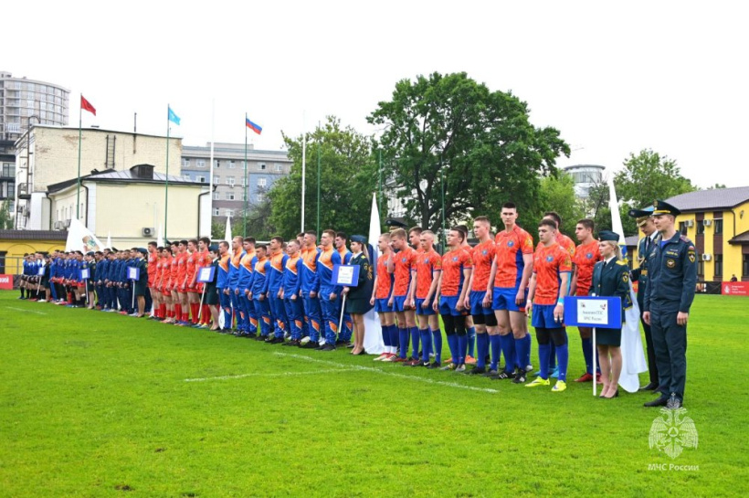 Сегодня, 25 мая, на легендарном регбийном стадионе «Слава» состоялось торжественное открытие игр Кубка МЧС России по регби-7.
