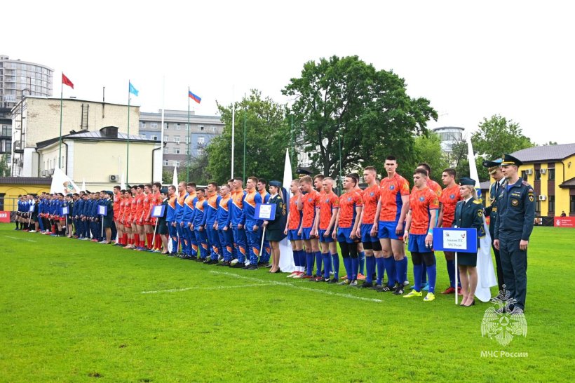 Сегодня, 25 мая, на легендарном регбийном стадионе «Слава» состоялось торжественное открытие игр Кубка МЧС России по регби-7.