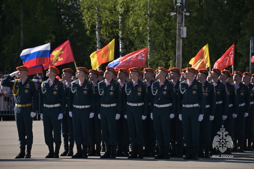 Парадные расчеты Академии приняли участие в Парадах, посвященных празднованию 79-й годовщины Победы в Великой Отечественной войне