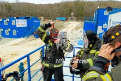  Курсанты Академии ликвидировали условный пожар в Геленджике