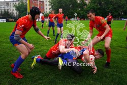 Сегодня, 25 мая, на легендарном регбийном стадионе «Слава» состоялось торжественное открытие игр Кубка МЧС России по регби-7.