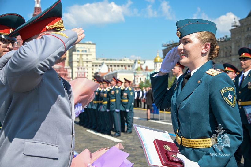 На Красной площади состоялся выпуск молодых специалистов
