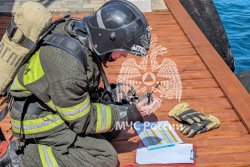 Курсанты Академии приняли участие в пожарно-тактических учениях в Геленджике